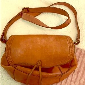 *Final Price* Lucky Brand Leather Tan Crossbody